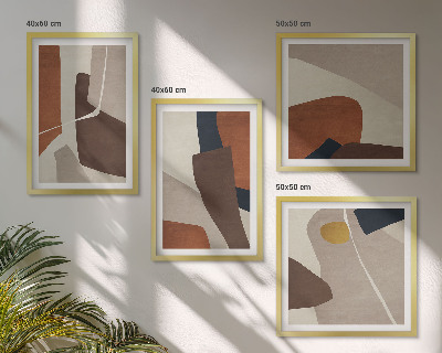 Composição de quadros Formas abstratas modernas