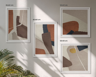 Composição de quadros Formas abstratas modernas