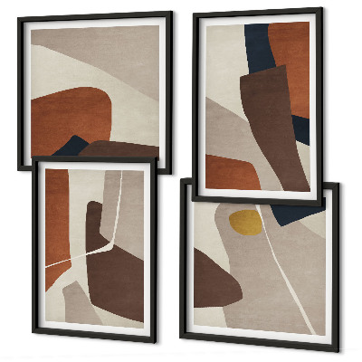 Composição de quadros Formas abstratas modernas