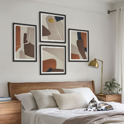 Composição de quadros Formas abstratas modernas