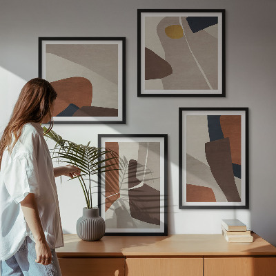 Composição de quadros Formas abstratas modernas