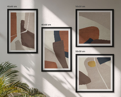 Composição de quadros Formas abstratas modernas