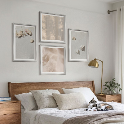 Composição de quadros Decorações de praia em estilo boho com pedras