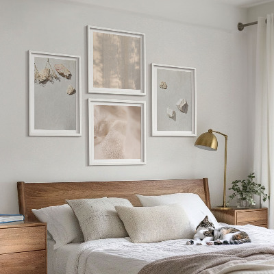 Composição de quadros Decorações de praia em estilo boho com pedras