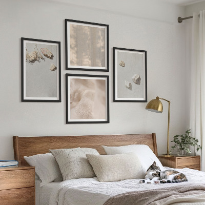 Composição de quadros Decorações de praia em estilo boho com pedras