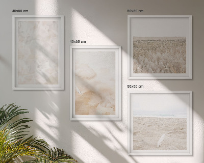 Políptico com moldura Texturas em tons pastel na moda