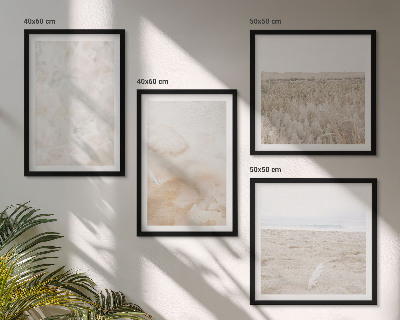 Políptico com moldura Texturas em tons pastel na moda