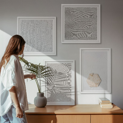 Composição de quadros Texturas de areia boho leves