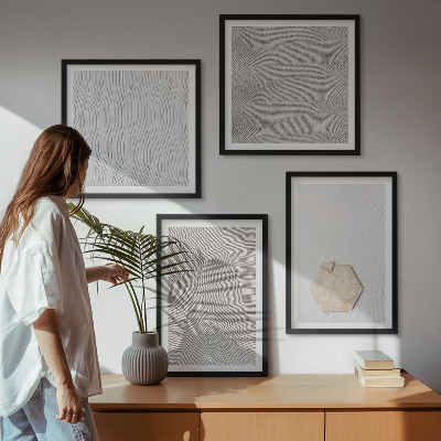 Composição de quadros Texturas de areia boho leves