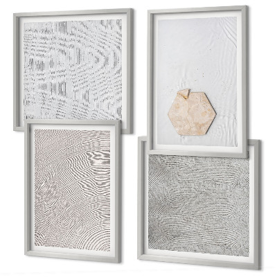 Composição de quadros Texturas de areia boho leves