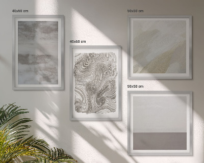 Conjunto de 4 quadros com moldura estruturas de design industrial