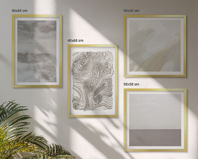 Conjunto de 4 quadros com moldura estruturas de design industrial