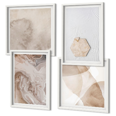 Composição de quadros Design abstrato inspirado na natureza