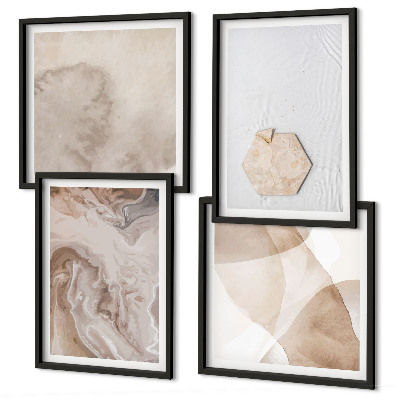 Composição de quadros Design abstrato inspirado na natureza