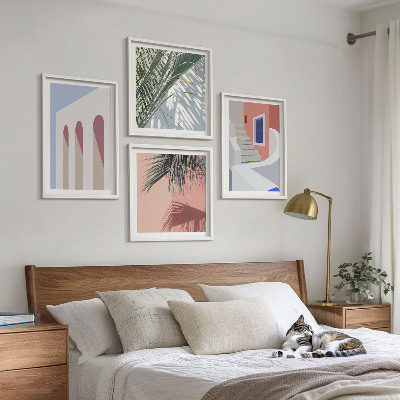 Composição de quadros Ilustrações da arquitetura da cidade
