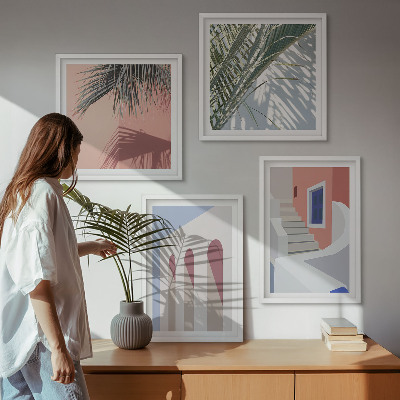 Composição de quadros Ilustrações da arquitetura da cidade