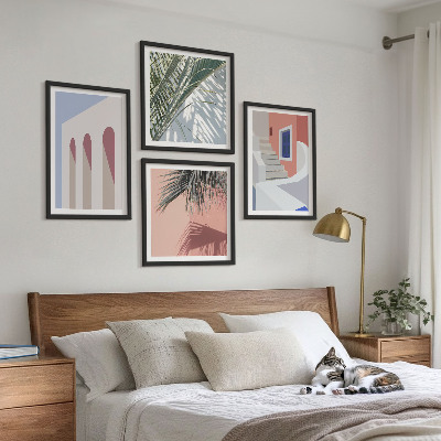 Composição de quadros Ilustrações da arquitetura da cidade