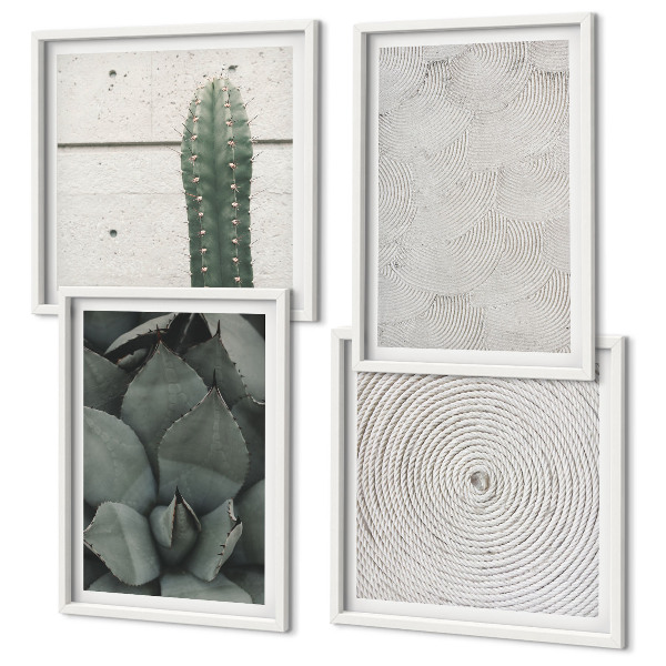 Composição de quadros Texturas de verão dos trópicos