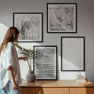Composição de quadros Formas abstratas modernas