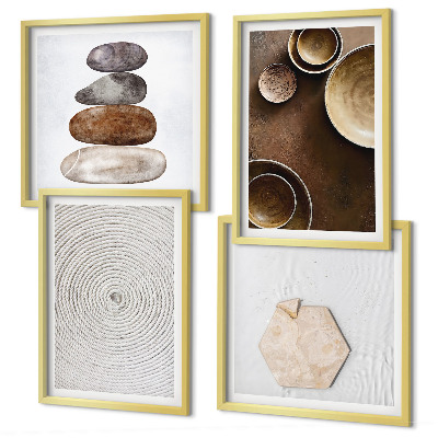 Composição de quadros Texturas na arte moderna