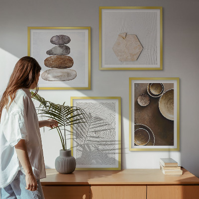 Composição de quadros Texturas na arte moderna