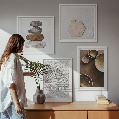 Composição de quadros Texturas na arte moderna