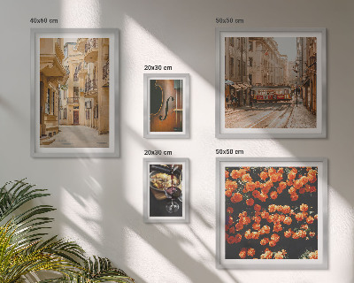 Galeria de parede Ruas encantadoras repletas de sabores