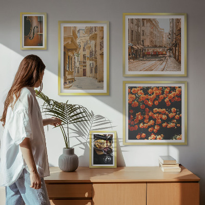 Galeria de parede Ruas encantadoras repletas de sabores