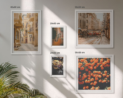 Galeria de parede Ruas encantadoras repletas de sabores