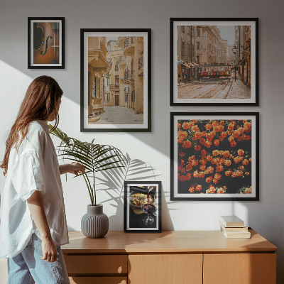 Galeria de parede Ruas encantadoras repletas de sabores