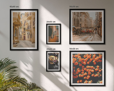 Galeria de parede Ruas encantadoras repletas de sabores