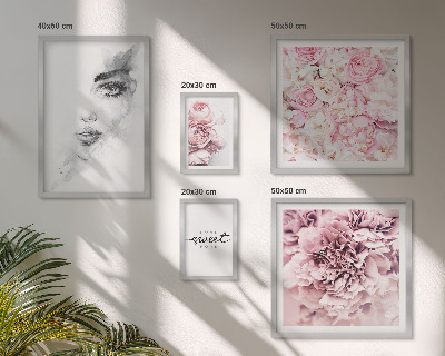 Galeria de parede Retrato floral sobre casa