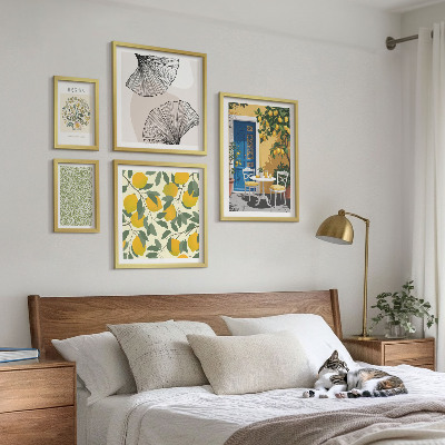 Parede galeria de quadros Motivos de plantas elegantes