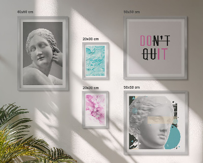 Conjunto de 5 quadros com moldura Decorações modernas clássicas e elegantes