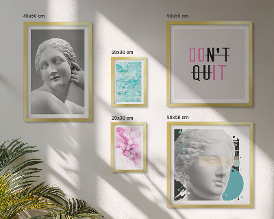 Conjunto de 5 quadros com moldura Decorações modernas clássicas e elegantes