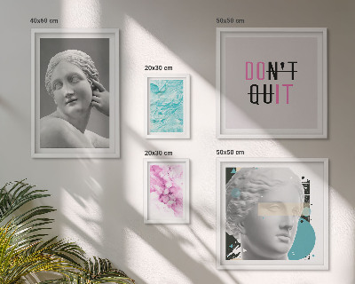 Conjunto de 5 quadros com moldura Decorações modernas clássicas e elegantes