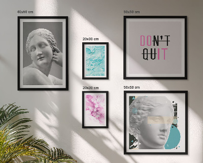 Conjunto de 5 quadros com moldura Decorações modernas clássicas e elegantes