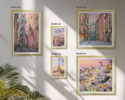 Galeria de parede Cidades encantadoras na Europa
