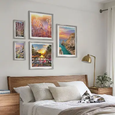 Galeria de quadros para parede tema de paisagens costeiras da Europa