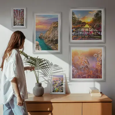 Galeria de quadros para parede tema de paisagens costeiras da Europa