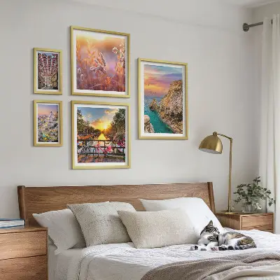 Galeria de quadros para parede tema de paisagens costeiras da Europa