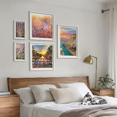 Galeria de quadros para parede tema de paisagens costeiras da Europa