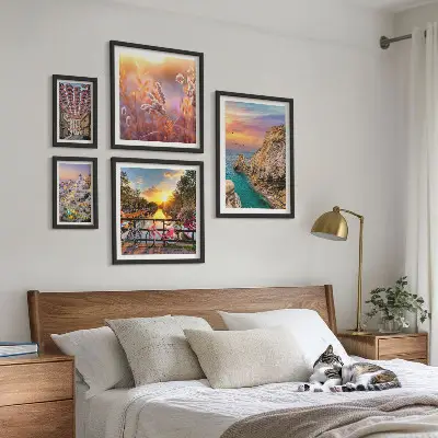 Galeria de quadros para parede tema de paisagens costeiras da Europa