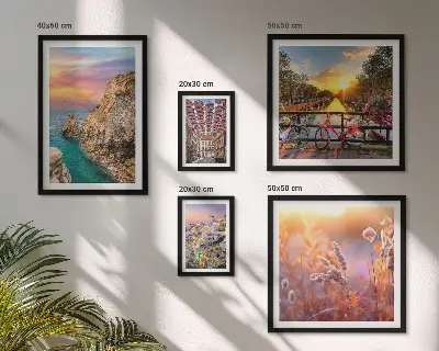 Galeria de quadros para parede tema de paisagens costeiras da Europa