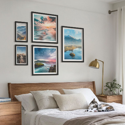 Galeria de parede paisagens montanhosas cachoeiras