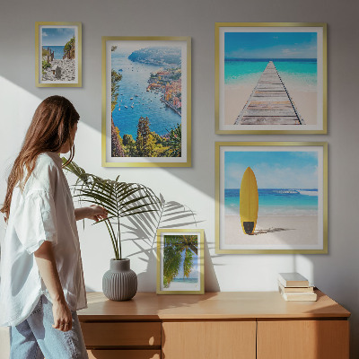 Galeria de parede Paisagens litorâneas e praias