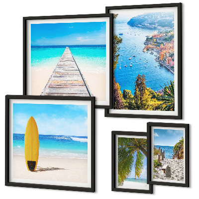 Galeria de parede Paisagens litorâneas e praias