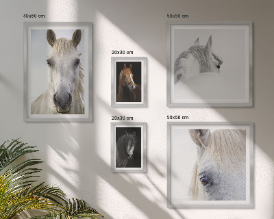 Parede galeria de quadros Retratos de cavalos em estilos artísticos