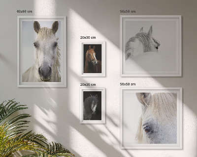 Parede galeria de quadros Retratos de cavalos em estilos artísticos