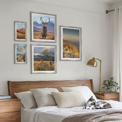 Galeria de parede paisagens de vida selvagem nas montanhas